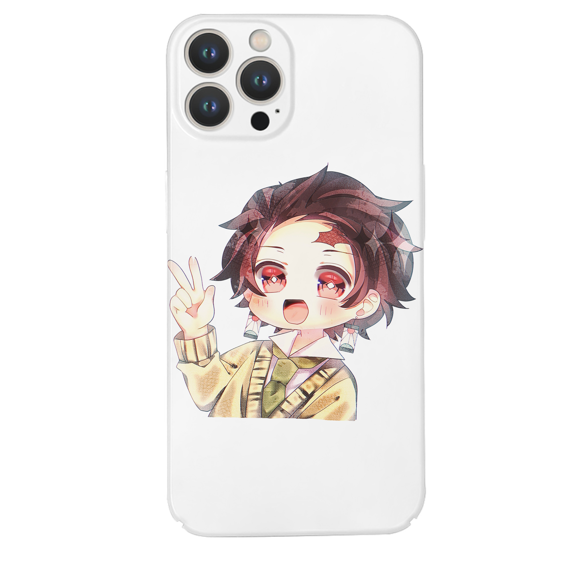 （画像用） 鬼滅の刃 竈門 炭治郎／かまど たんじろう Kamado Tanjirou 【iPhone 14シリーズ対応】ハードケース